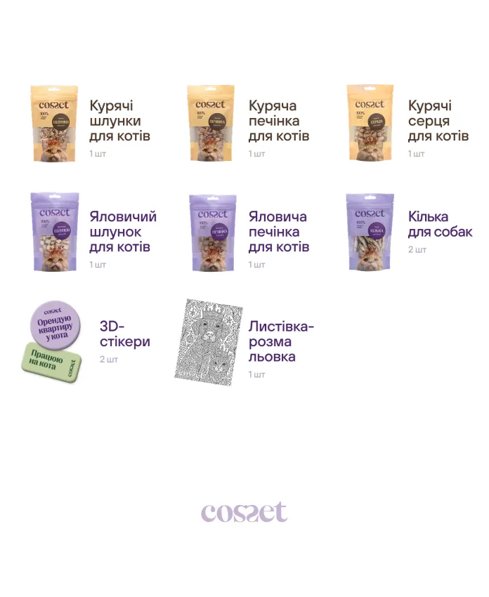 Зимовий подарунковий набір для котів