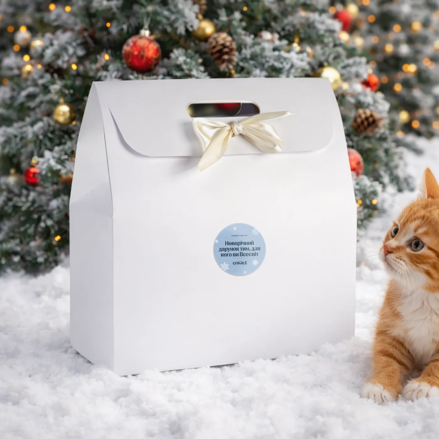 Зимовий подарунковий набір для котів