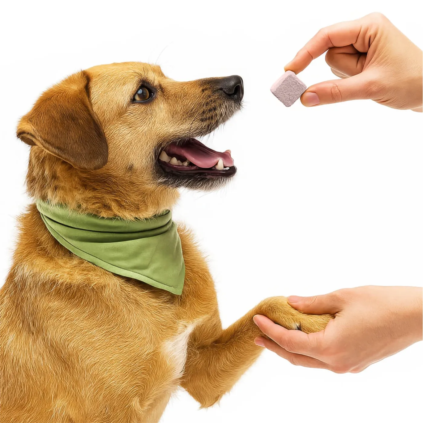 Freeze-dried beef udder with sea buckthorn